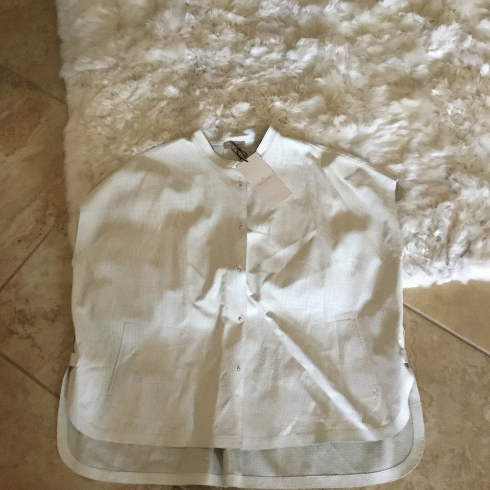 Maison Ullens Leather top size 42 New oversized $1200